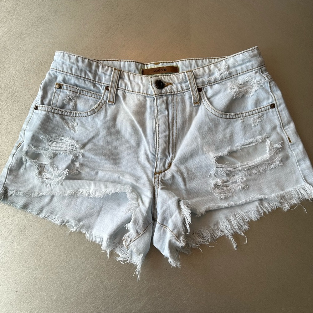 Joe’s distressed jean shorts